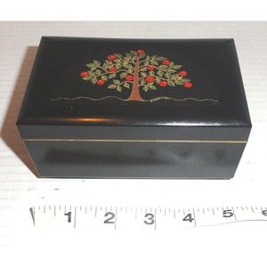 Vintage Warren Kimble American Folk Art Otagiri Music Jewerly Trinket Box Works